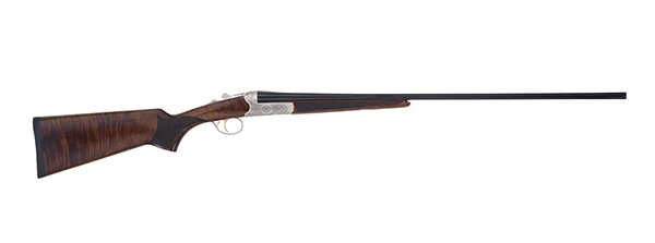 TRISTAR 38112 BRISTOL SXS FULL SIZE 12 GAUGE BREAK OPEN 3" 2RD 28" BLUED SIDE BY SIDE BARREL, NICKEL ENGRAVED W/24K GOLD INLAY STEEL RECEIVER, FIXED OILED TURKISH WALNUT STOCK, RIGHT HAND