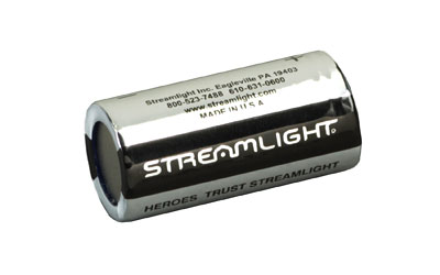 STREAMLIGHT 85180 CR123A LITHIUM BATTERIES  SILVER/BLACK 3 VOLTS (6) SINGLE PACK