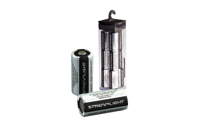 STREAMLIGHT 85177 CR123A LITHIUM BATTERIES  SILVER/BLACK 3 VOLTS (12) SINGLE PACK