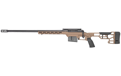 SAVAGE ARMS 57697 110 PRECISION 300 WIN MAG 5+1 24", MATTE BLACK REC/BARREL, FLAT DARK EARTH CERAKOTE MDT LSS XL CHASSIS, POLYMER GRIP, LEFT HAND