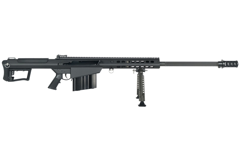 BARRETT 18059 M107A1  50 BMG 29" 10+1 BLACK CERAKOTE BLACK FIXED W/SORBOTHANE RECOIL PAD STOCK BLACK POLYMER GRIP