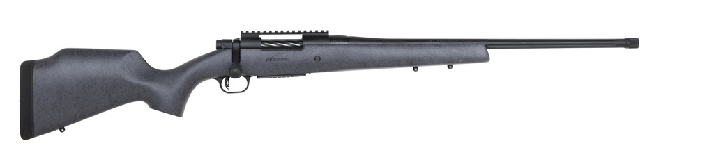 MOSSBERG 28104 PATRIOT LONG RANGE HUNTER 6.5 PRC CALIBER WITH 4+1 CAPACITY, 24" THREADED/FLUTED BARREL, MATTE BLUED METAL FINISH & SNIPER GRAY FIXED MONTE CARLO STOCK RIGHT HAND (FULL SIZE)