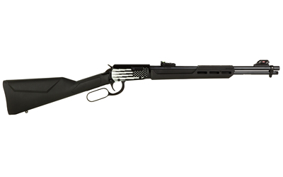 ROSSI RL22181SY RIO BRAVO  LEVER ACTION 22 LR CALIBER WITH 15+1 CAPACITY, 18" ROUND BARREL, POLISHED BLACK METAL FINISH & BLACK SYNTHETIC STOCK RIGHT HAND (FULL SIZE)