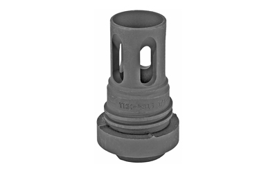YANKEE HILL 431524A MINI QD FLASH HIDER BLACK PHOSPHATE STEEL WITH 5/8"-24 TPI THREADS & 2.13" OAL FOR 5.56X45MM NATO AR-PLATFORM