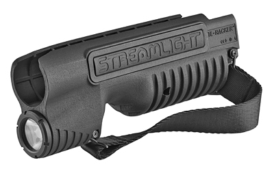 STREAMLIGHT 69602 TL-RACKER  MATTE BLACK NYLON, FITS MOSSBERG 590 SHOCKWAVE SHOTGUN, 1,000 LUMENS WHITE LED BULB, 283 METERS BEAM