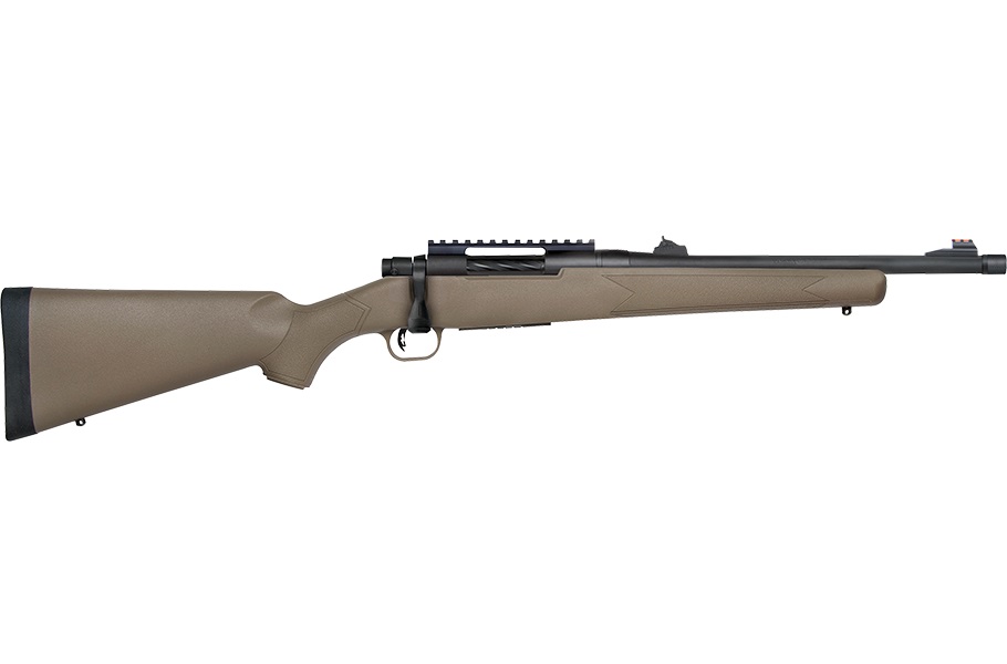MOSSBERG 28051 PATRIOT  450 BUSHMASTER CALIBER WITH 3+1 CAPACITY, 16.25" THREADED/FLUTED BARREL, MATTE BLUED METAL FINISH & FLAT DARK EARTH SYNTHETIC STOCK RIGHT HAND (FULL SIZE)