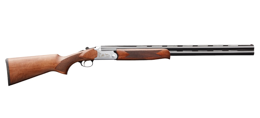 CHARLES DALY 930218 202  410 GAUGE 2RD 3" 26" BLUED VENT RIB BARREL, SILVER ENGRAVED STEEL RECEIVER, FIXED WALNUT WOOD STOCK