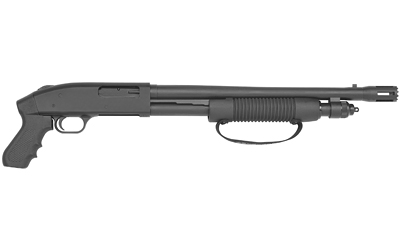 MOSSBERG 50697 590 CRUISER 12 GAUGE PUMP 3" 6+1 18.50" MATTE BLUED STAND-OFF BREACHER BARREL, MATTE BLUED STAINLESS STEEL RECEIVER, BLACK PISTOL GRIP