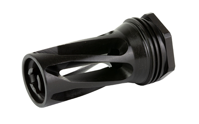 HUXWRX 1677 QD 556 FLASH HIDER BLACK WITH 1/2"-28 TPI THREADS,  2.30" OAL & 1.20" DIAMETER FOR 5.56X45MM NATO AR-PLATFORM