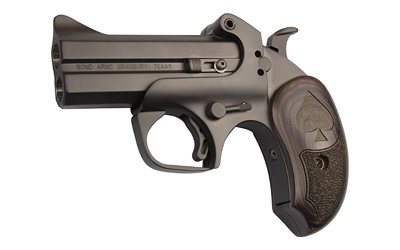 BOND ARMS BABJ BLACK JACK  45 COLT (LC) 410 GAUGE 2RD SHOT 3.50" BLACK BLACK STEEL FRAME BLACK ASH GRIPS FEATURES SILVER SPADE ABOVE HINGE