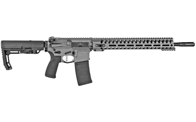 PATRIOT ORDNANCE FACTORY 01645 MINUTEMAN DIRECT IMPINGEMENT 5.56X45MM 30+1 16.50" NITRIDE TREATED THREADED BARREL, TUNGSTEN CERAKOTE RECEIVER, SYNTHETIC 6 POSITION MFT MINIMALIST STOCK