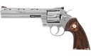 COLT MFG PYTHONSP6WTS PYTHON  38 SPECIAL/357 MAG 6 SHOT 6" STAINLESS VENT RECESSED TARGET/VENT RIB BARREL, CYLINDER & FRAME, WALNUT W/COLT MEDALLION GRIP