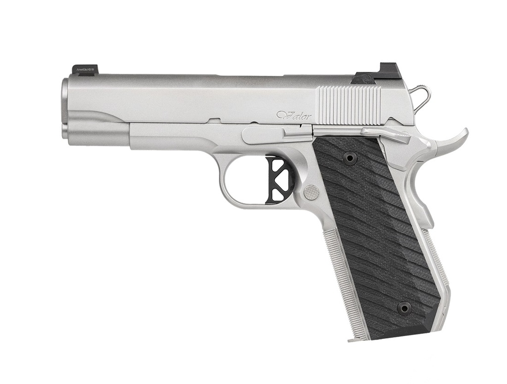 DAN WESSON 01827 V-BOB  45 ACP 8+1 4.25" MATCH GRADE BARREL, FORGED STAINLESS STEEL FRAME W/BEAVERTAIL, SERRATED BEAD BLASTED STAINLESS STEEL SLIDE, BLACK G10 GRIP