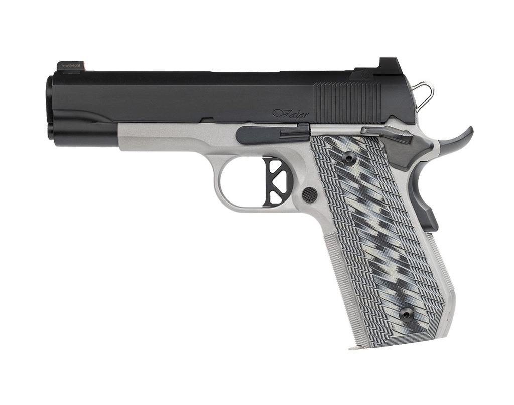 DAN WESSON 01825 V-BOB  45 ACP 8+1 4.25" STAINLESS MATCH GRADE BARREL, BLUED SERRATED STAINLESS STEEL SLIDE, STAINLESS STEEL FRAME W/BEAVERTAIL, BLACK/GRAY G10 GRIP, AMBIDEXTROUS