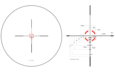 TRIJICON 2900015 CREDO  MATTE BLACK 1-6X24MM 30MM TUBE LED ILLUMINATED BDC RED SEGMENTED CIRCLE .223 55GR RETICLE
