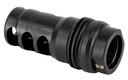 RUGGED SUPPRESSOR MB001 3 PORT BRAKE  BLACK WITH 5/8"-24 TPI THREADS & 2.16" OAL FOR RADIANT762, SURGE762, RAZOR762 & MICRO30 SUPPRESSORS