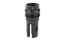 RUGGED SUPPRESSOR FH002 R3 FLASH MITIGATION SYSTEM BLACK FOR 5/8"-24 TPI THREADS & 2.13" OAL FOR 7.62MM RADIANT762, SURGE762, RAZOR762 & MICRO30 SUPPRESSORS