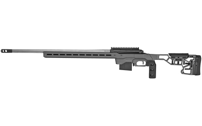 SAVAGE ARMS 57557 110 ELITE PRECISION 6.5 CREEDMOOR 10+1 26" MATTE STAINLESS, MATTE BLACK REC, GRAY CERAKOTE ADJUSTABLE MDT ACC ALUMINUM CHASSIS STOCK