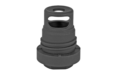 YANKEE HILL 3102-1MB-24A MINI PHANTOM Q.D. MUZZLE BRAKE BLACK MELONITE STEEL WITH 5/8"-24 TPI THREADS & 1.60" OAL FOR 30 CAL AR-PLATFORM