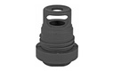 YANKEE HILL 3102-1MB-28A MINI PHANTOM Q.D. MUZZLE BRAKE BLACK MELONITE STEEL WITH 1/2"-28 TPI THREADS & 1.60" OAL FOR 5.56X45MM NATO AR-PLATFORM