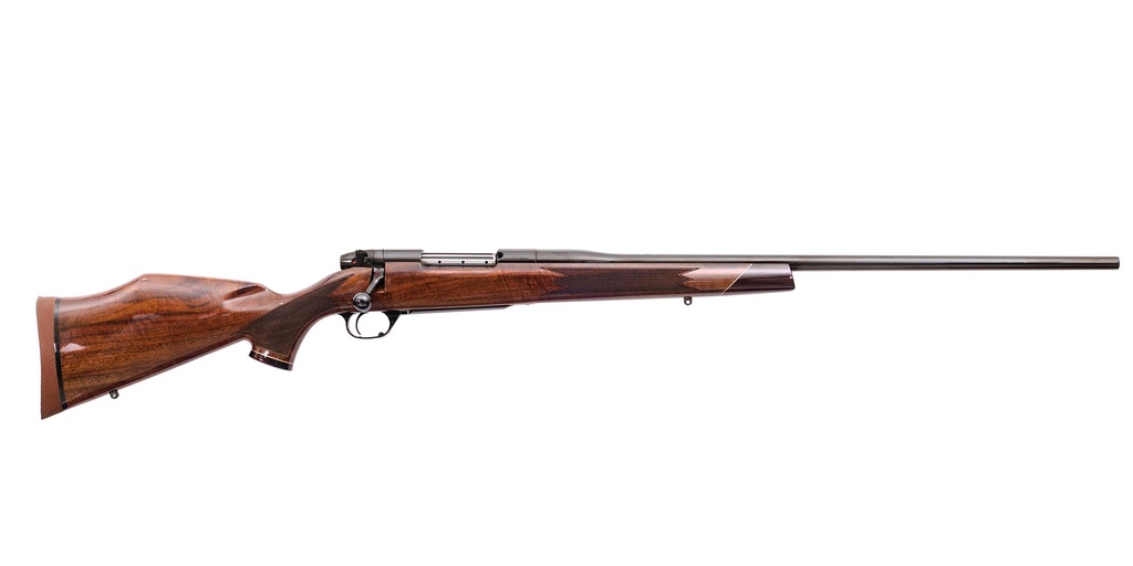 WEATHERBY MDX01N257WR6O MARK V DELUXE FULL SIZE 257 WTHBY MAG 3+1 26" HIGH GLOSS BLUED CONTOURED BARREL, BLUED STEEL DRILLED & TAPPED RECEIVER, GLOSS WALNUT MONTE CARLO STOCK, RIGHT HAND