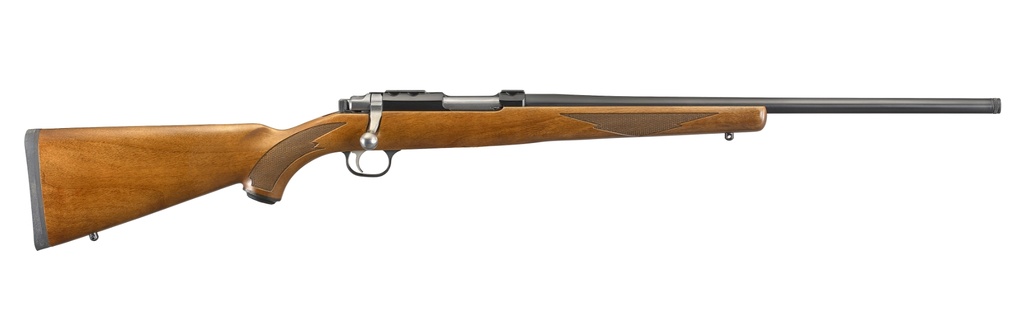 RUGER 7222 77/17  17 WSM 6+1 20" THREADED BARREL, BLUED ALLOY STEEL, INTEGRAL SCOPE MOUNT ON A SOLID STEEL RECEIVER, AMERICAN WALNUT STOCK