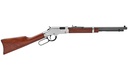 HENRY H004SY GOLDEN BOY SILVER YOUTH 22 LONG/22 LR/22 SHORT 16 LR/21 SHORT, 17" BLUED OCTAGON BARREL, NICKEL-PLATED STEEL RECEIVER, AMERICAN WALNUT