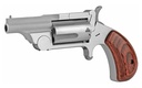 NORTH AMERICAN ARMS 22MCR RANGER II CONVERSION 22 LR/22 WMR 5 SHOT 1.63" STAINLESS STEEL BARREL, SATIN STAINLESS STEEL FRAME, STAINLESS CYLINDER, ROSEWOOD BIRDSHEAD GRIP, EXPOSED HAMMER