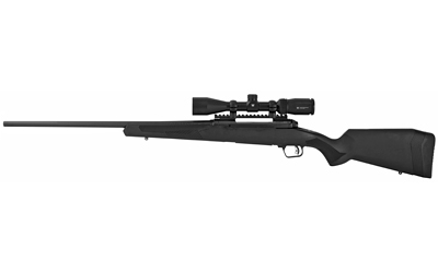 SAVAGE ARMS 57535 110 APEX HUNTER XP 350 LEGEND 4+1 18", MATTE BLACK METAL, SYNTHETIC STOCK, VORTEX CROSSFIRE II 3-9X40MM SCOPE