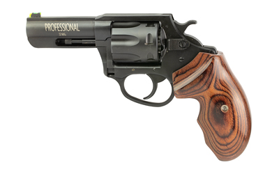 CHARTER ARMS 63270 PROFESSIONAL  32 H&R MAG, 7 SHOT 3" BLACK NITRIDE STEEL BARREL, CYLINDER & FRAME W/WALNUT FINGER GROOVED GRIP