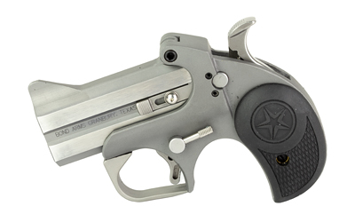 BOND ARMS BARW ROWDY  410/45 COLT (LC) DERRINGER 3" 2 BLACK RUBBER GRIP POLISHED STAINLESS STEEL FRAME