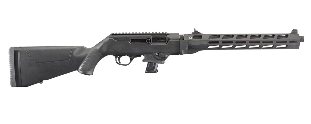 RUGER 19117 PC CARBINE *CA COMPLIANT 9MM LUGER 10+1 16.12" THREADED/FLUTED BARREL, TYPE III  HARD COAT ANODIZED ALUMINUM ALLOY RECEIVER, SYNTHETIC STOCK, M-LOK ACCESSORY SLOTS, OPTICS READY