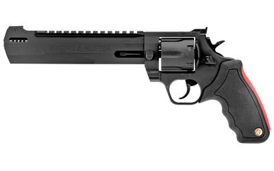 TAURUS 2454081RH RAGING HUNTER  454 CASULL 5RD 8.37" MATTE BLACK OXIDE STEEL BLACK RUBBER WITH INTEGRATED RED CUSHION INSERT GRIP