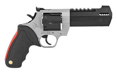 TAURUS 2440055RH RAGING HUNTER  44 REM MAG 6RD 5.12" MATTE BLACK OXIDE CYLINDER & BARREL MATTE STAINLESS STEEL FRAME BLACK RUBBER WITH INTEGRATED RED CUSHION INSERT  GRIP