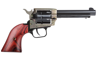 HERITAGE MFG RR22999CH4 ROUGH RIDER  22 LR 9 SHOT 4.75" BLACK BARREL, BLACK CYLINDER, SIMULATED CASE HARDENED ZAMAK, FRAME COCOBOLO GRIPS