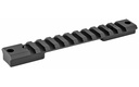 WARNE 767120MOA MOUNTAIN TECH TACTICAL RAIL BLACK ANODIZED ALUMINUM HS PRECISION/BERGARA PREMIER/REMINGTON 700 SHORT ACTION, 20 MOA