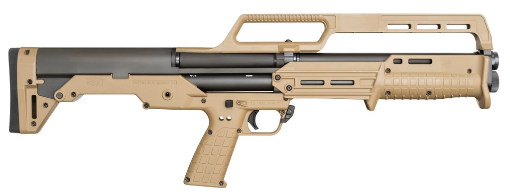 KEL-TEC KS7TAN KS7  12 GAUGE PUMP 3" 6+1 18.50" BLACK STEEL BARREL, TAN RECEIVER, TAN SYNTHETIC STOCK & GRIP
