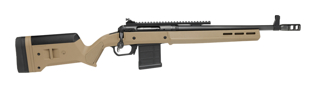 SAVAGE ARMS 58190 110 SCOUT FULL SIZE 300 BLACKOUT 10+1  16.50" FLAT DARK EARTH THREADED BARREL, PICATINNY RAIL CARBON STEEL RECEIVER, MAGPUL HUNTER SYNTHETIC STOCK