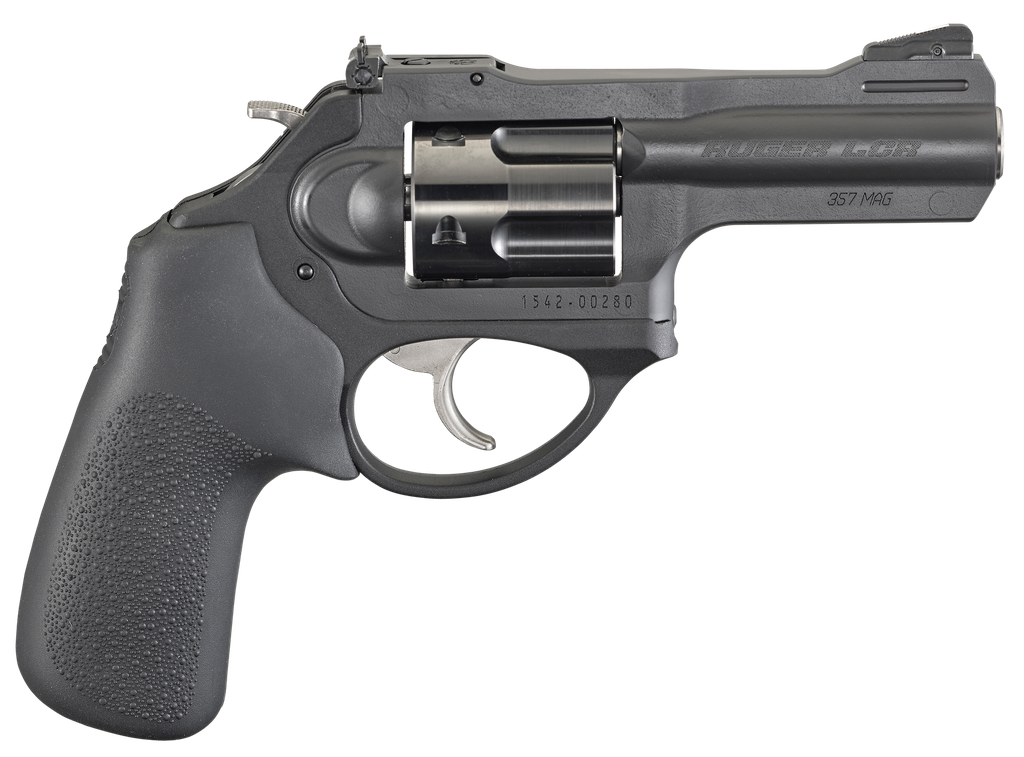 RUGER 5444 LCRX  357 MAG 5RD 3" MATTE BLACK STEEL BARREL, BLACK PVD CYLINDER, MATTE BLACK STAINLESS STEEL FRAME, BLACK HOGUE TAMER MONOGRIP GRIP