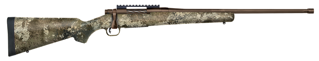 MOSSBERG 28046 PATRIOT PREDATOR 6.5 CREEDMOOR CALIBER WITH 5+1 CAPACITY, 22" THREADED/FLUTED BARREL, PATRIOT BROWN CERAKOTE METAL FINISH & TRUETIMBER STRATA SYNTHETIC STOCK RIGHT HAND (FULL SIZE)