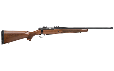 MOSSBERG 28043 PATRIOT  FULL SIZE 450 BUSHMASTER 4+1 20" MATTE BLUED FLUTED THREADED BARREL, DRILLED & TAPPED MATTE BLUED STAINLESS STEEL RECEIVER, WALNUT FIXED STOCK, RIGHT HAND