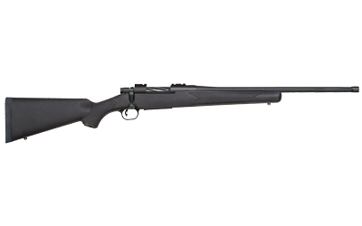 MOSSBERG 28013 PATRIOT  FULL SIZE 450 BUSHMASTER 4+1 20" MATTE BLUED FLUTED THREADED BARREL, DRILLED & TAPPED MATTE BLUED STAINLESS STEEL RECEIVER, BLACK FIXED SYNTHETIC STOCK, RIGHT HAND