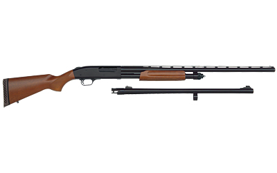 MOSSBERG 68224 835 ULTI-MAG COMBO 12 GAUGE 5+1 3.5" 28" VENT RIB/24" SLUGSTER BARREL, BLUED STEEL RECEIVER, DUAL EXTRACTORS, FIXED WOOD STOCK, ACCU-MAG CHOKES