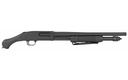 MOSSBERG 50639 590 SHOCKWAVE 12 GAUGE PUMP 3" 6+1 18.50" MATTE BLUED HEAVY-WALLED BARREL, DRILLED & TAPPED MATTE BLUED STAINLESS STEEL RECEIVER, BLACK RAPTOR BIRDSHEAD GRIP