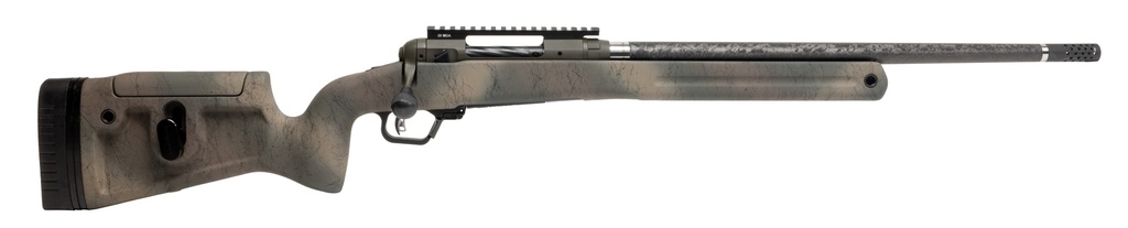 SAVAGE ARMS 58158 110 PRO PURSUIT 6.5 PRC 3+1 20" OLIVE DARK GREEN CERAKOTE EARTH-TONE CAMO/BLACK WEB RIGHT HAND