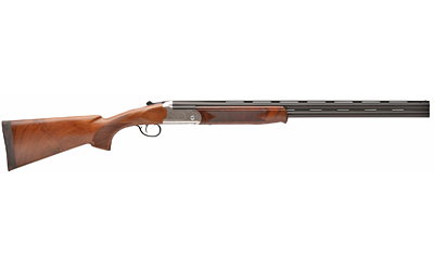 STEVENS 22179 555 E 16 GAUGE 3" 28" OVER/UNDER VENT RIB BARREL, SILVER ENGRAVED RECEIVER, OILED TURKISH WALNUT, INCLUDES FIVE CHOKES, AMBIDEXTROUS HAND