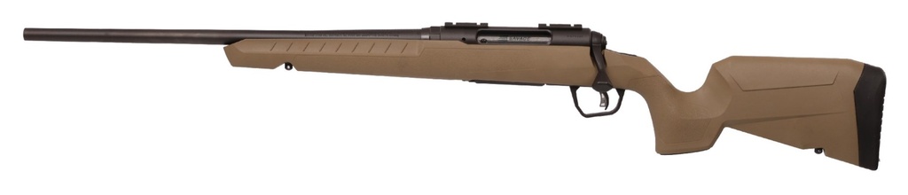 SAVAGE ARMS 32134 AXIS 2 COMPACT 223 REM 4+1 20" MATTE BLACK HEAVY SPORTER BARREL, MATTE BLACK DRILLED & TAPPED CARBON STEEL RECEIVER, FIXED FLAT DARK EARTH SYNTHETIC STOCK LEFT HAND