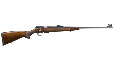 CZ-USA 02303 CZ 457 LUX FULL SIZE 17 HMR 5+1 24" BLACK NITRIDE BLACK NITRIDE STEEL RECEIVER TURKISH WALNUT FIXED EUROPEAN-STYLE STOCK RIGHT HAND