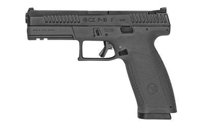 CZ-USA 01540 P-10 F  9MM LUGER 10+1 4.50" BLACK STEEL BARREL, BLACK NITRIDE SERRATED STEEL SLIDE, BLACK POLYMER FRAME W/PICATINNY RAIL, BLACK INTERCHANGEABLE BACKSTRAP GRIP