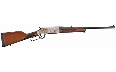 HENRY H014WL243 LONG RANGER WILDLIFE FULL SIZE 243 WIN 4+1 20" BLUED STEEL BARREL, ENGRAVED NICKEL-PLATED W/24K GOLD INLAY STEEL RECEIVER, AMERICAN WALNUT STOCK RIGHT HAND